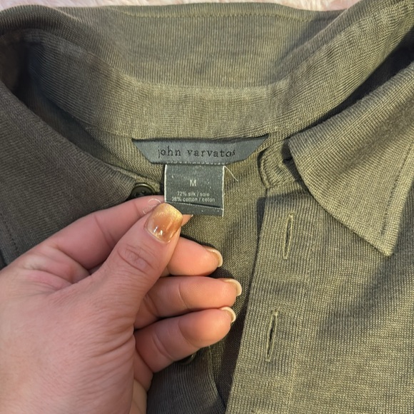 Green John Varvatos Polo Shirt - Picture 2 of 3